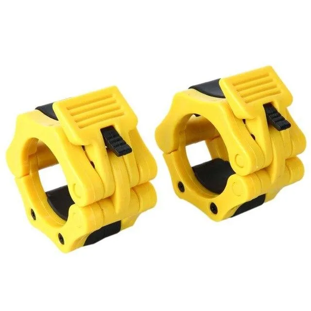 1 Pair 50MM Crossfit Dumbbells Barbell Clamps Collars Lock Fitness Musculation Standard Weightlifting Dambil Gym Plastic Buckle
