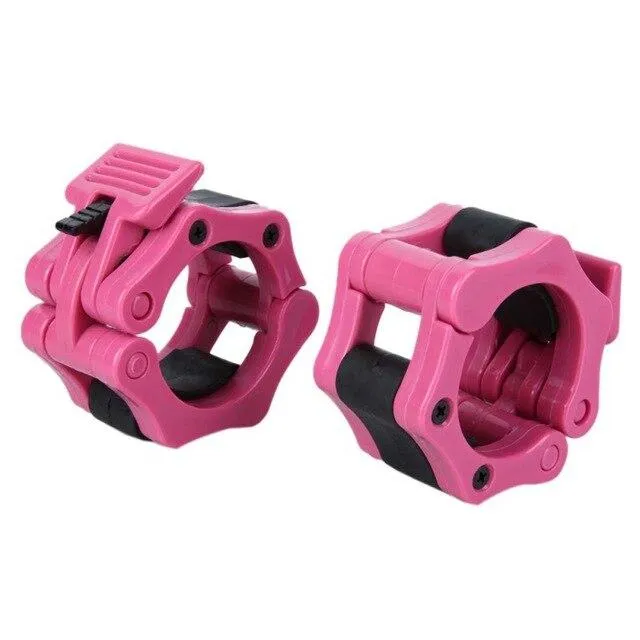 1 Pair 50MM Crossfit Dumbbells Barbell Clamps Collars Lock Fitness Musculation Standard Weightlifting Dambil Gym Plastic Buckle