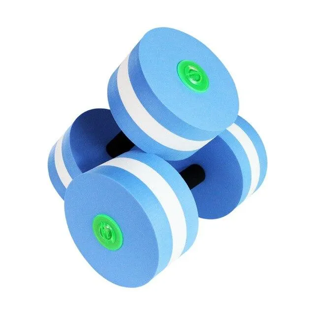 1 Pair Aquatic Fitness Barbells Foam Dumbbells Hand Bar Pool Exercise Detachable Water Exercise Detachable