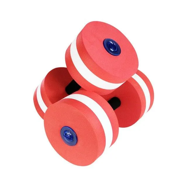 1 Pair Aquatic Fitness Barbells Foam Dumbbells Hand Bar Pool Exercise Detachable Water Exercise Detachable