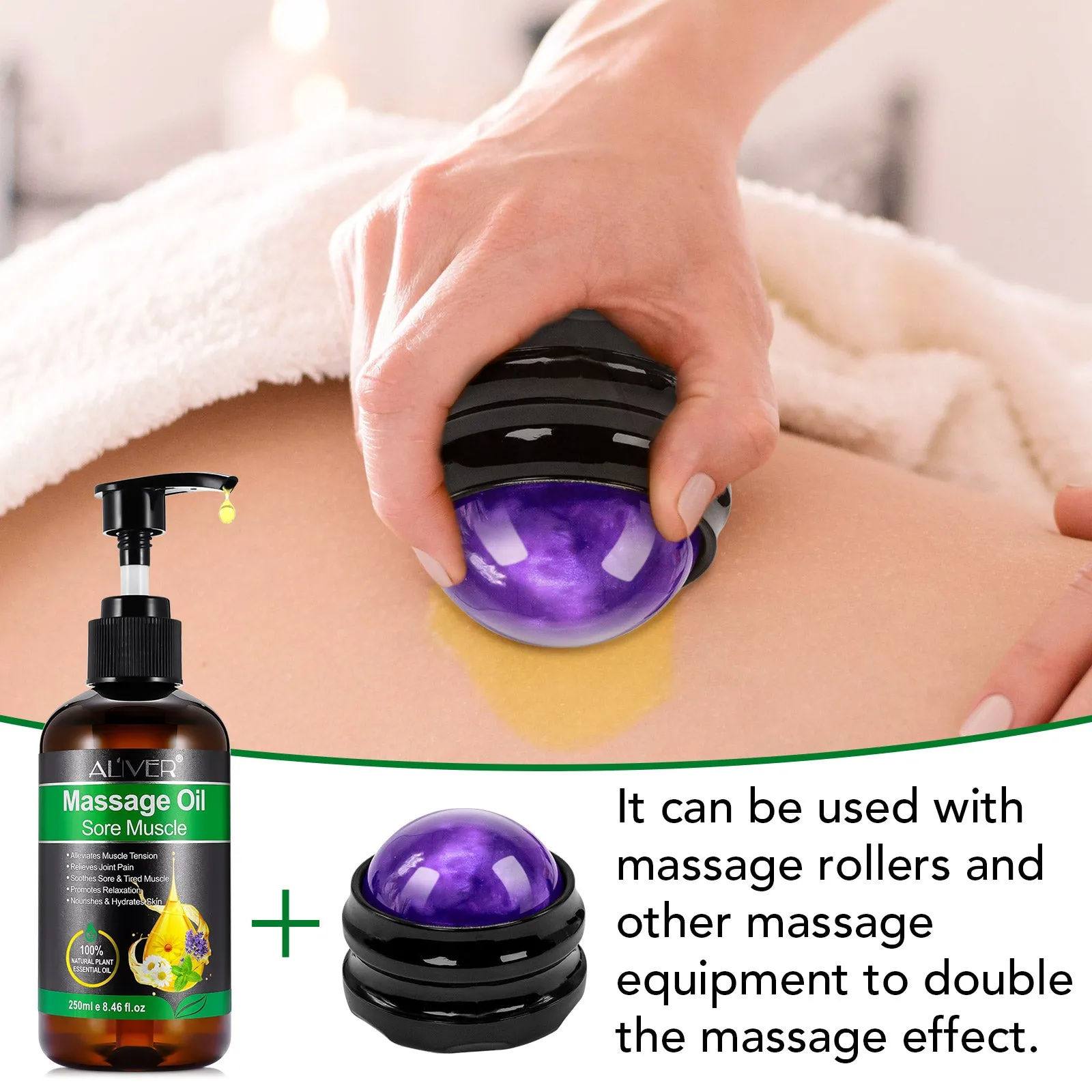 Aliver Massage Oil Sore Muscle-250ml e 8.46 fl.oz