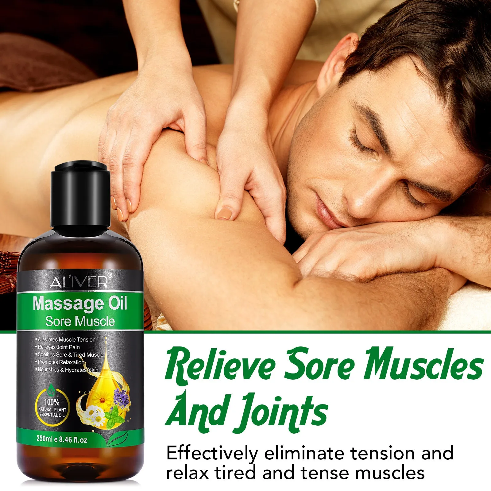 Aliver Massage Oil Sore Muscle-250ml e 8.46 fl.oz