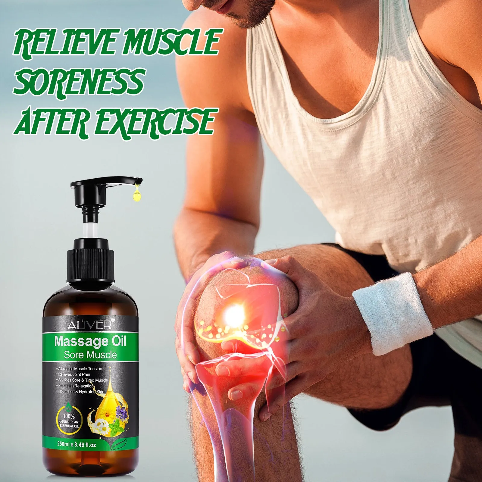 Aliver Massage Oil Sore Muscle-250ml e 8.46 fl.oz