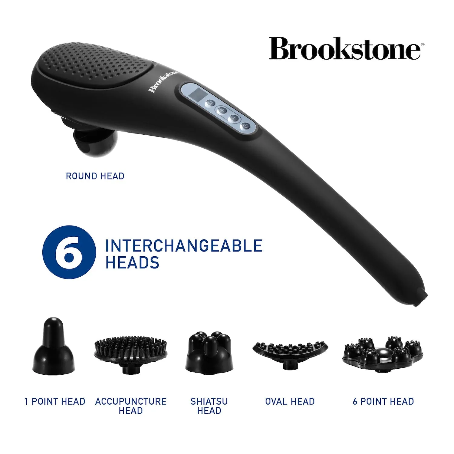 Brookstone Rechargeable Handheld Body Massager