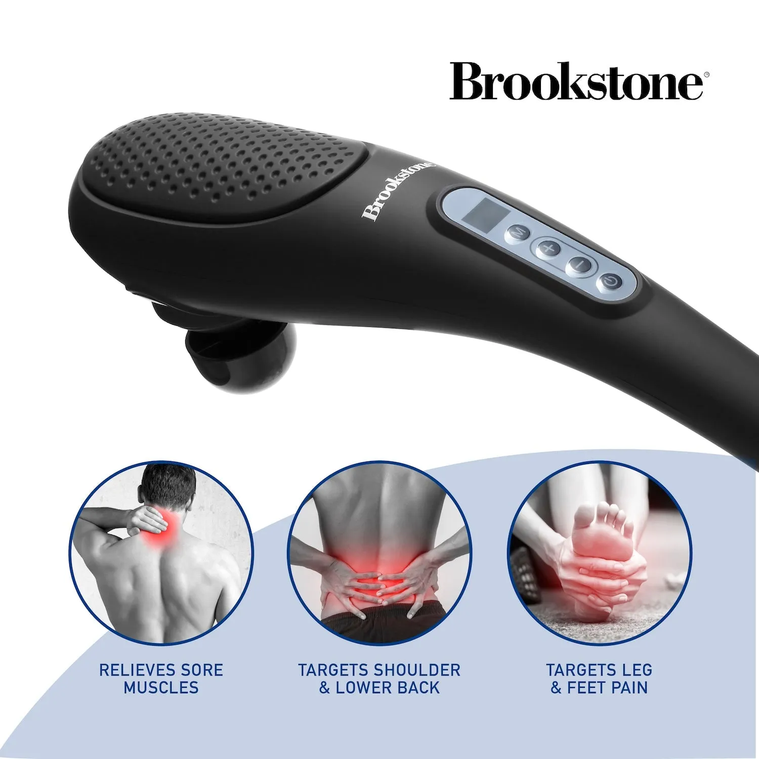 Brookstone Rechargeable Handheld Body Massager