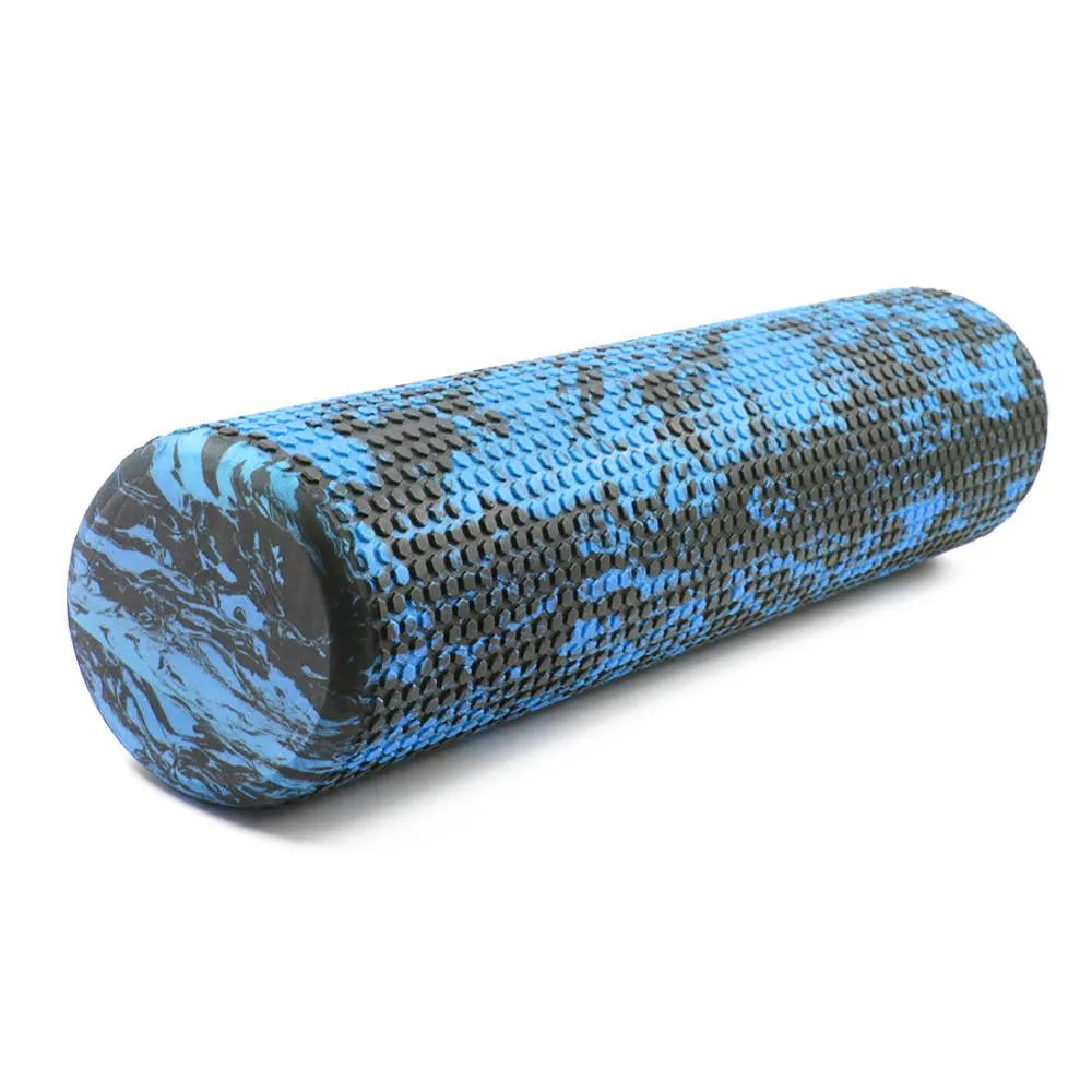 EVA Foam Roller 32cm Yoga Pilates - Texture Sky Blue