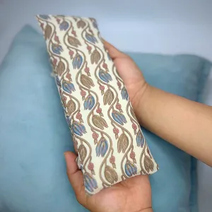 Eye Pillow | For Relaxation And Detox | Filled With Buckwheat Hull | Printed Beige