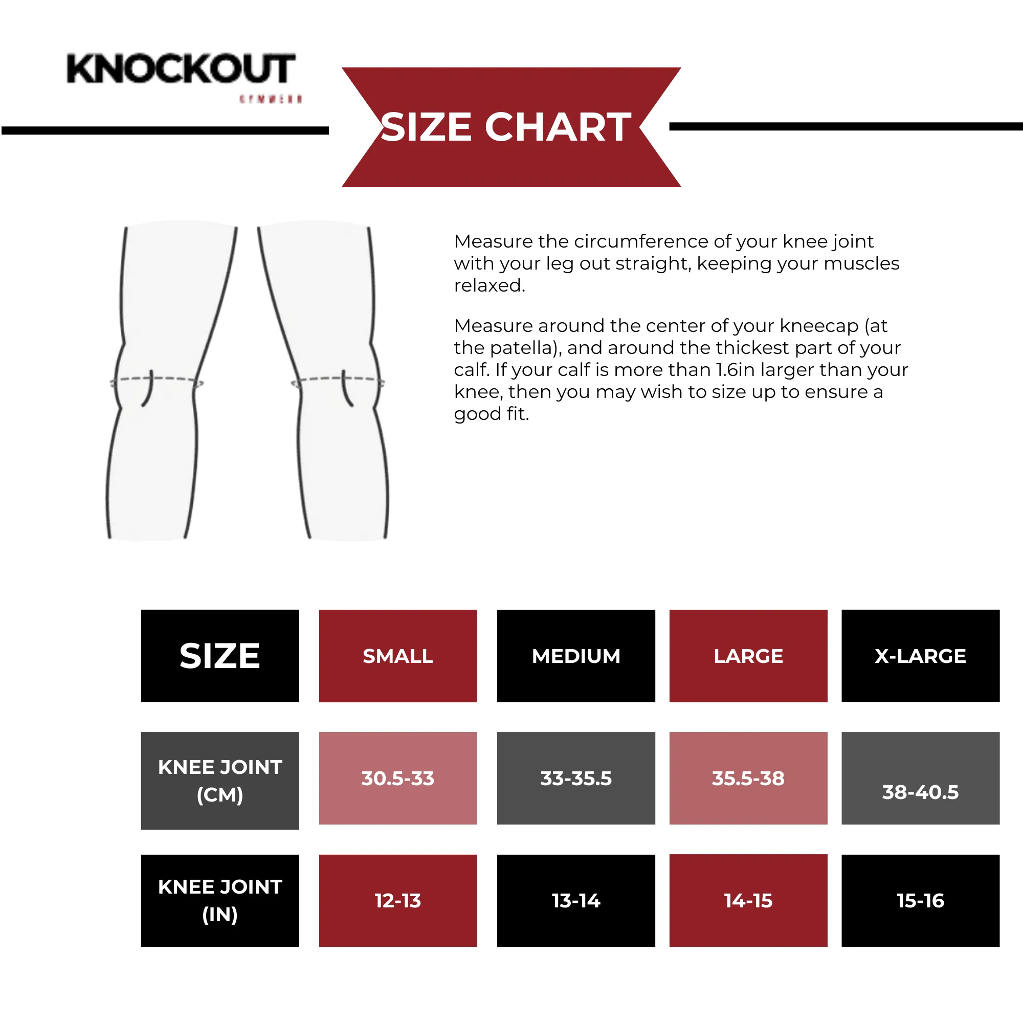 Knockout 5MM Knee Sleeves