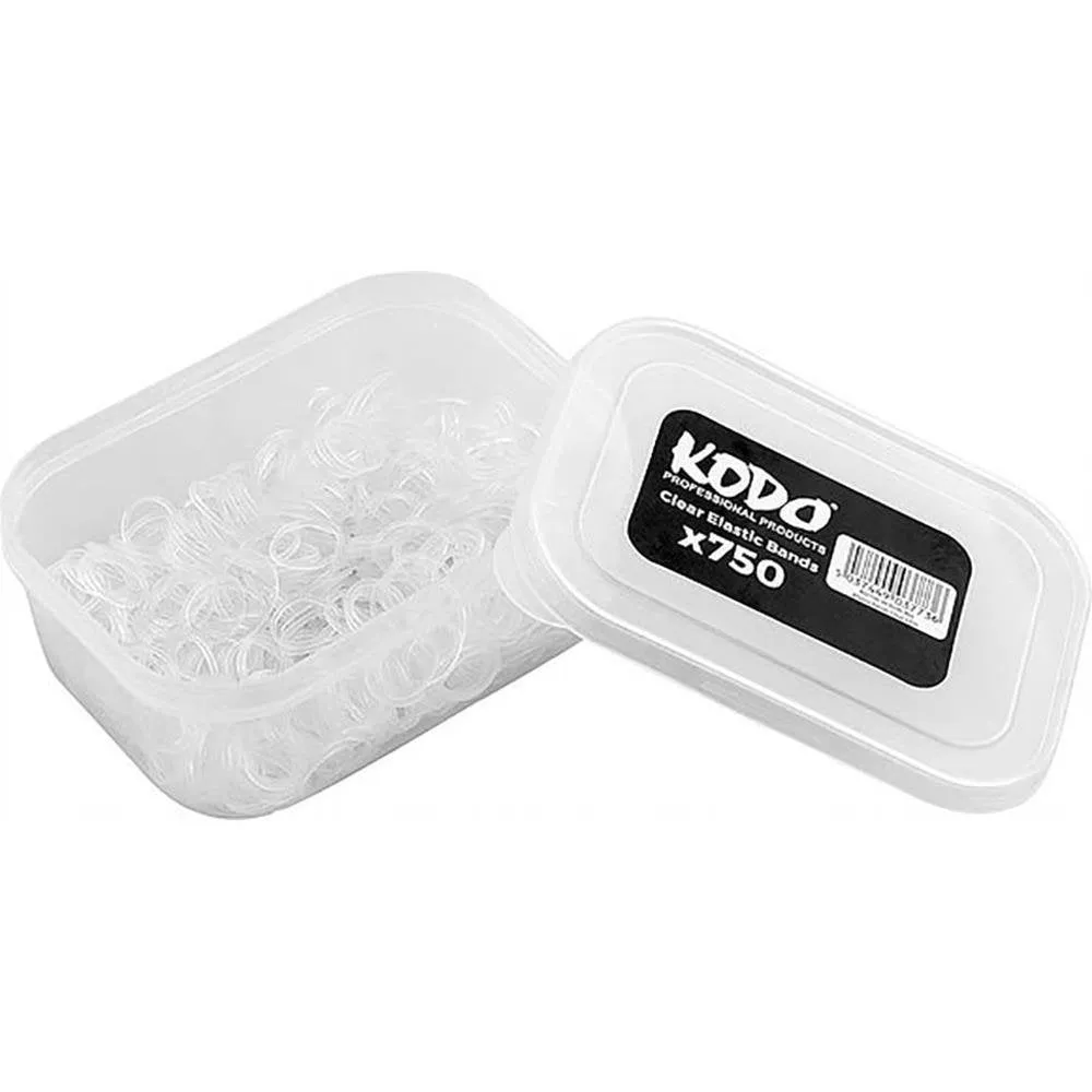 Kodo Professional Clear Elastic Bands 750pk