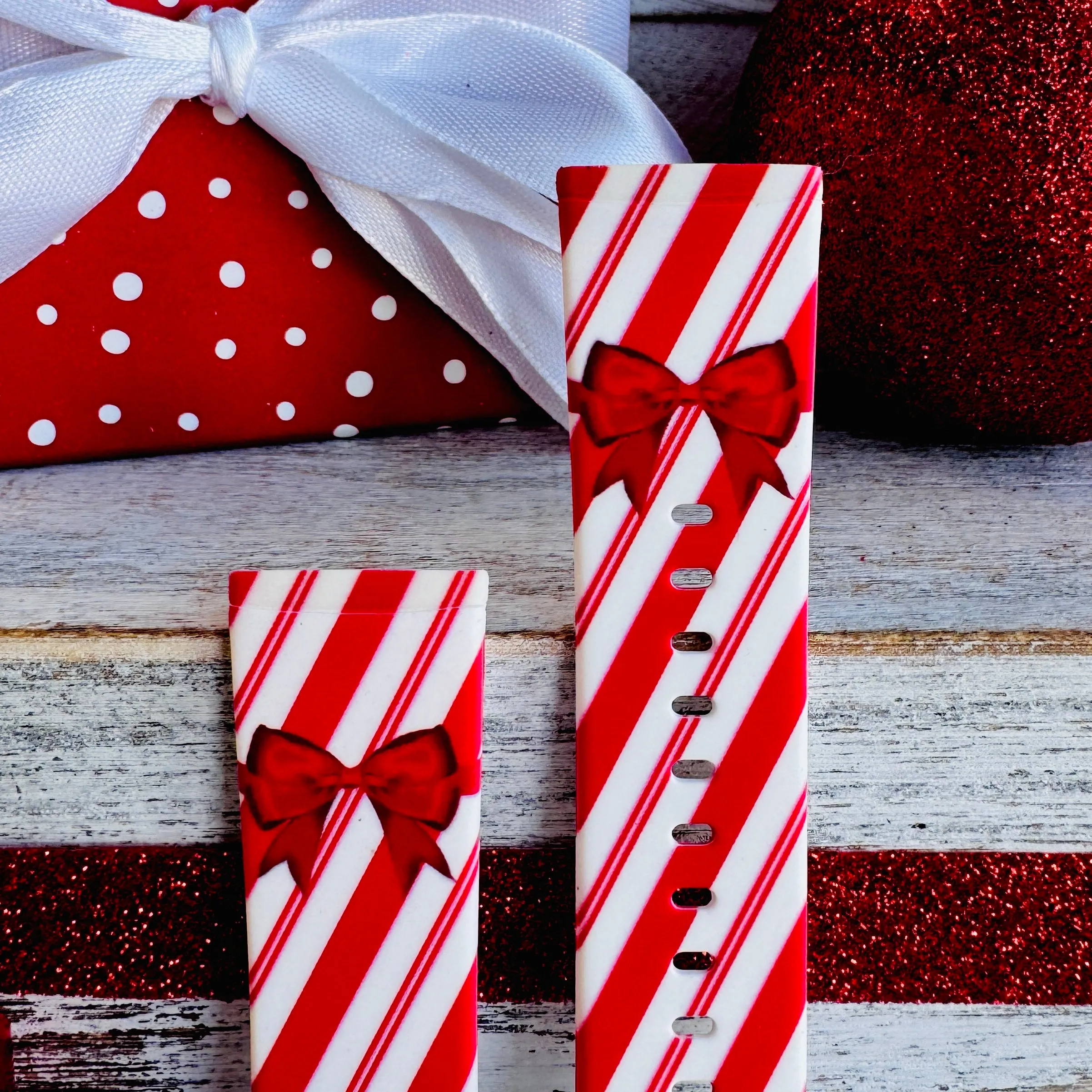 Merry Holiday Gift Print Silicone Band For Fitbit Versa 3/4/Sense