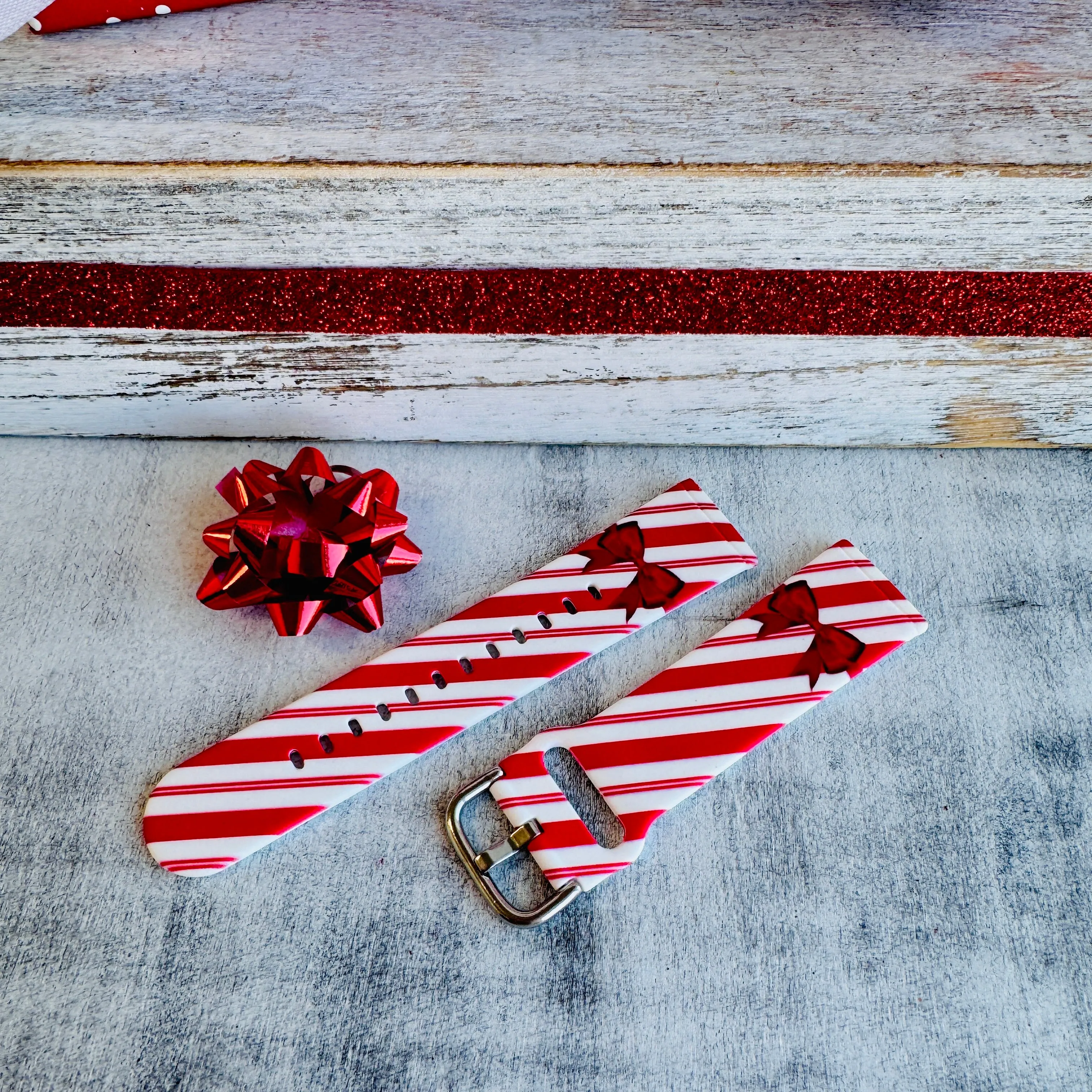 Merry Holiday Gift Print Silicone Band For Fitbit Versa 3/4/Sense
