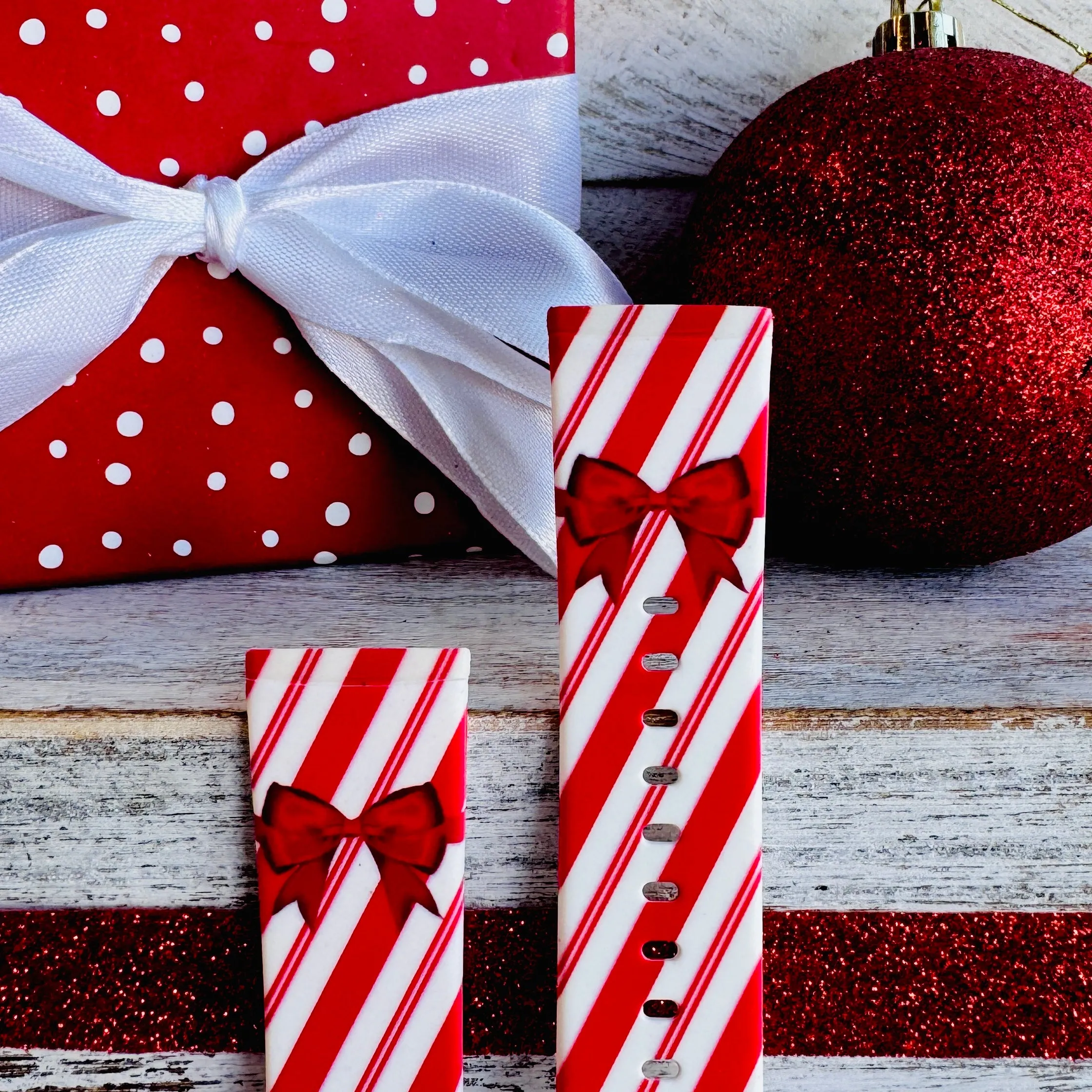 Merry Holiday Gift Print Silicone Band For Fitbit Versa 3/4/Sense