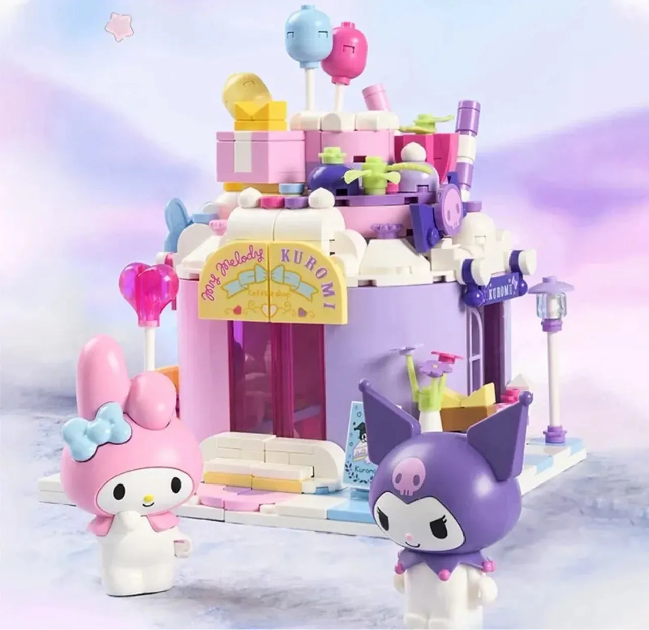 My Melody and Kuromi Cake Shop Set Blocks Sanrio