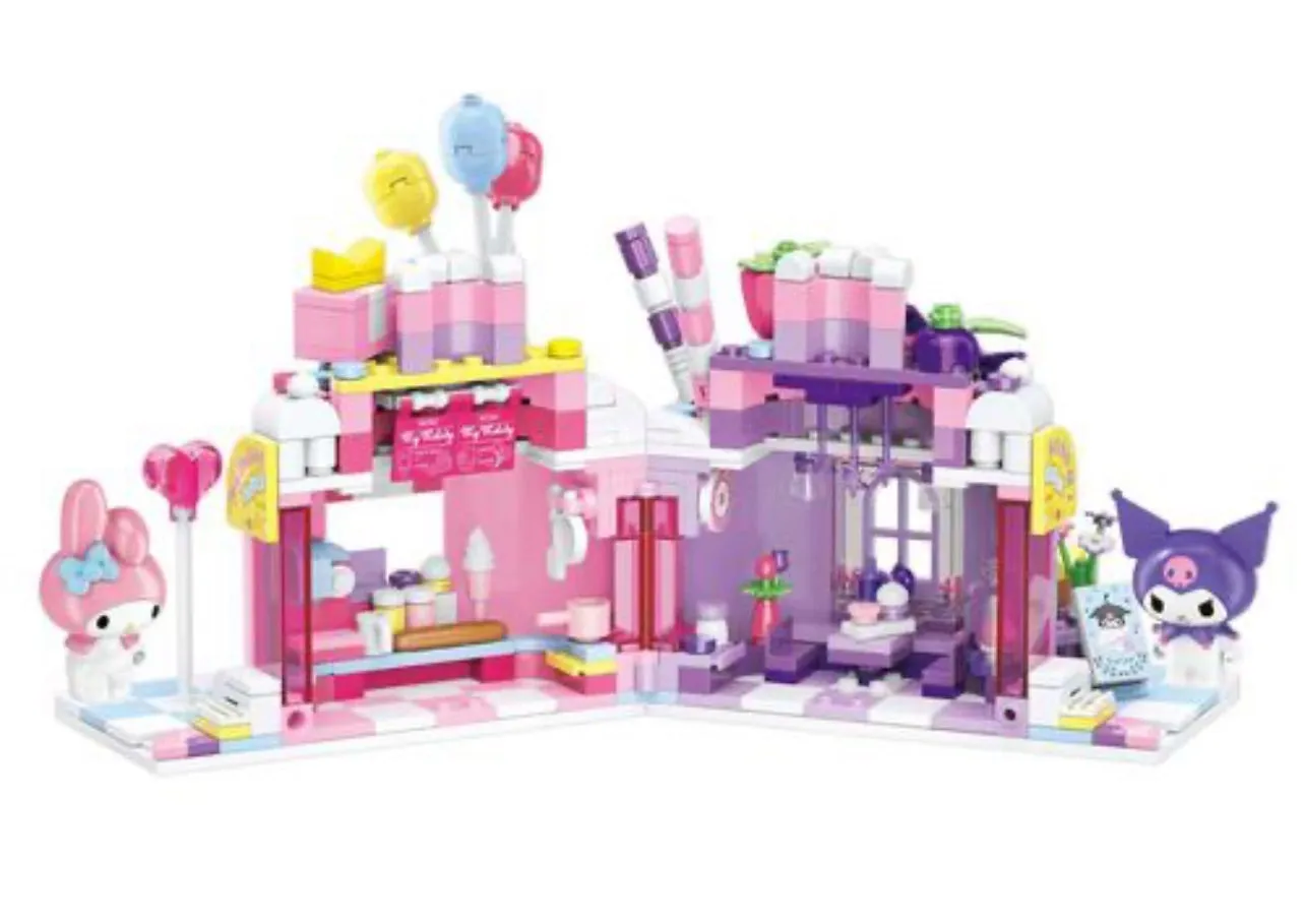 My Melody and Kuromi Cake Shop Set Blocks Sanrio