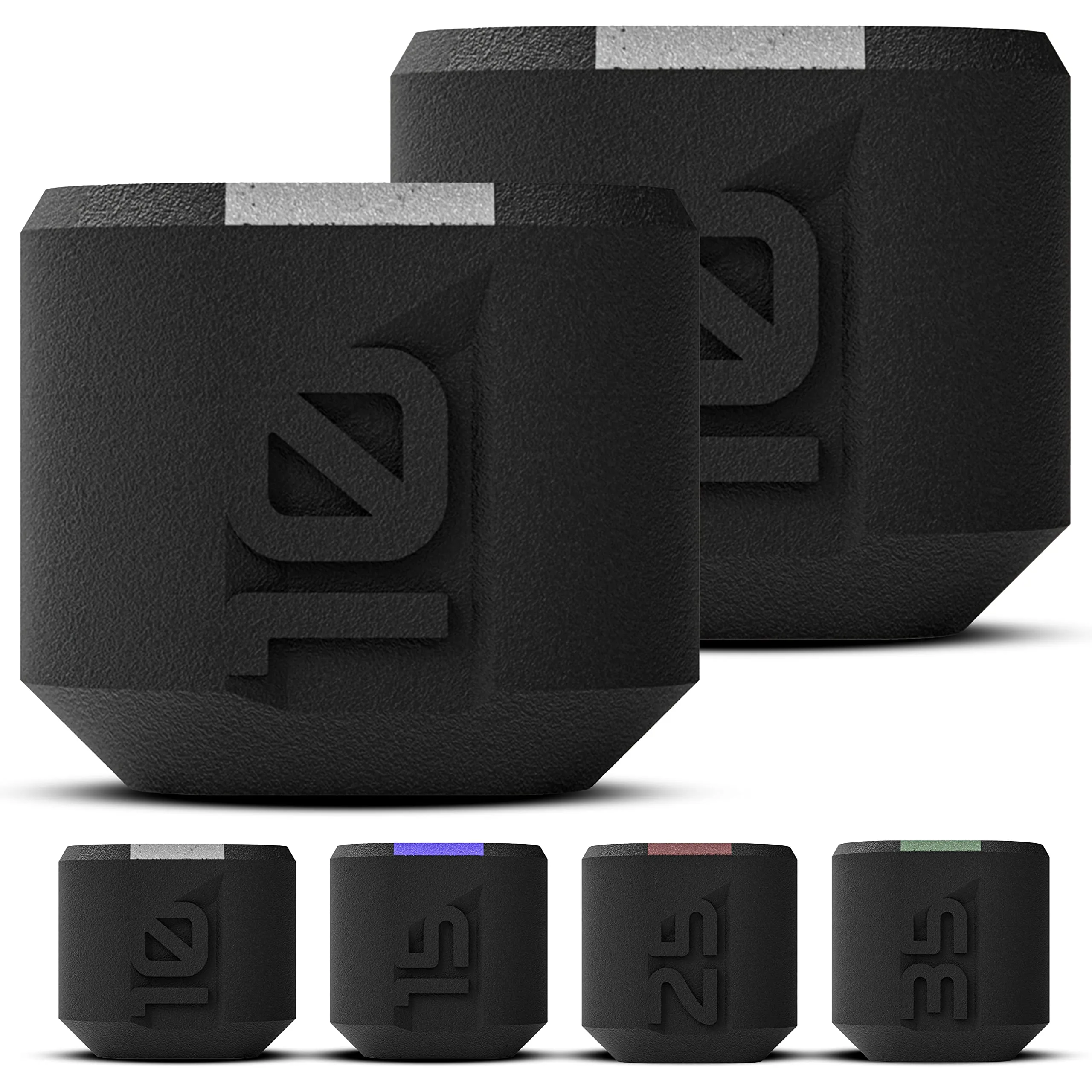 Wod Dark Elf Hybrid Dumbells 10-35lb - Cross Training Workout Equipment