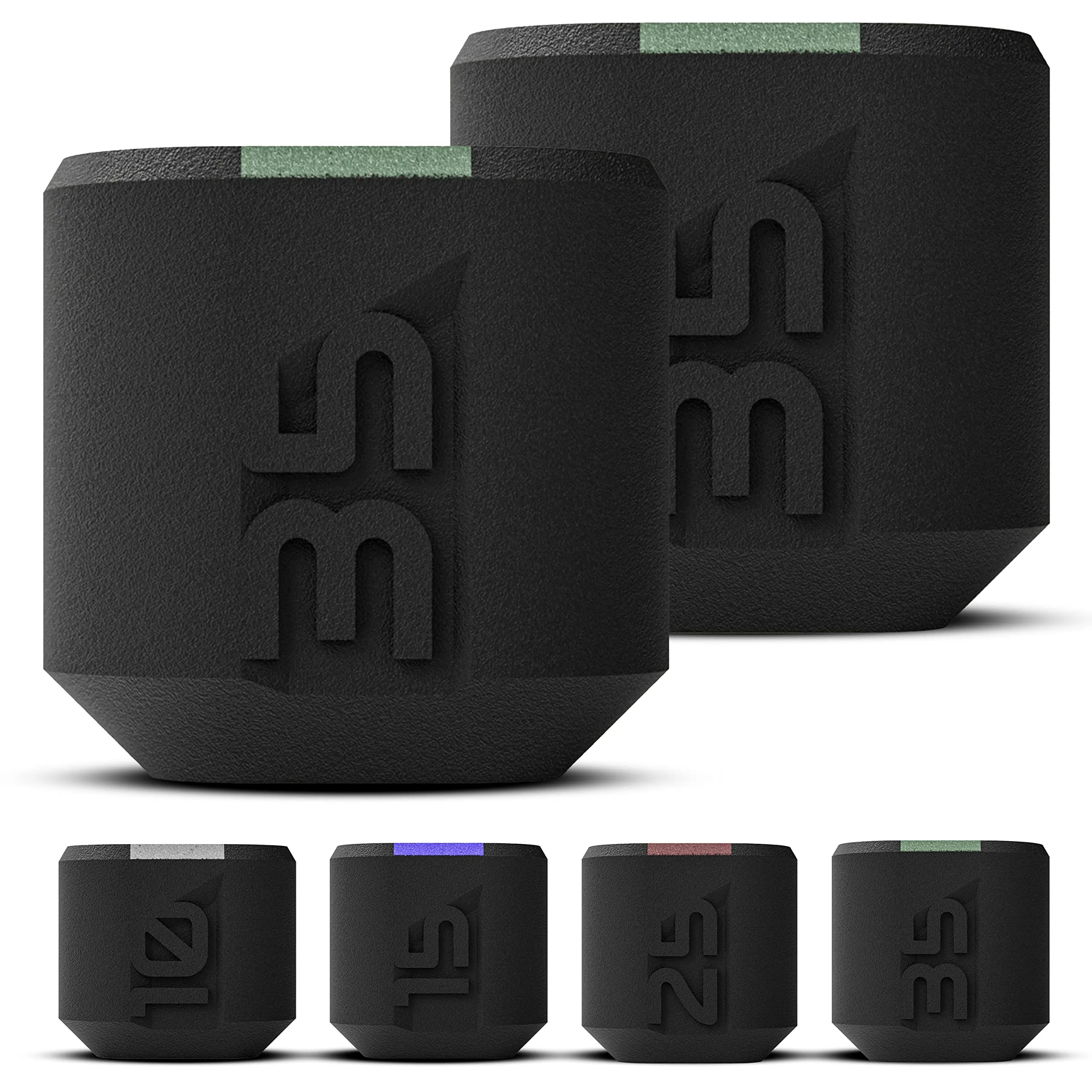 Wod Dark Elf Hybrid Dumbells 10-35lb - Cross Training Workout Equipment