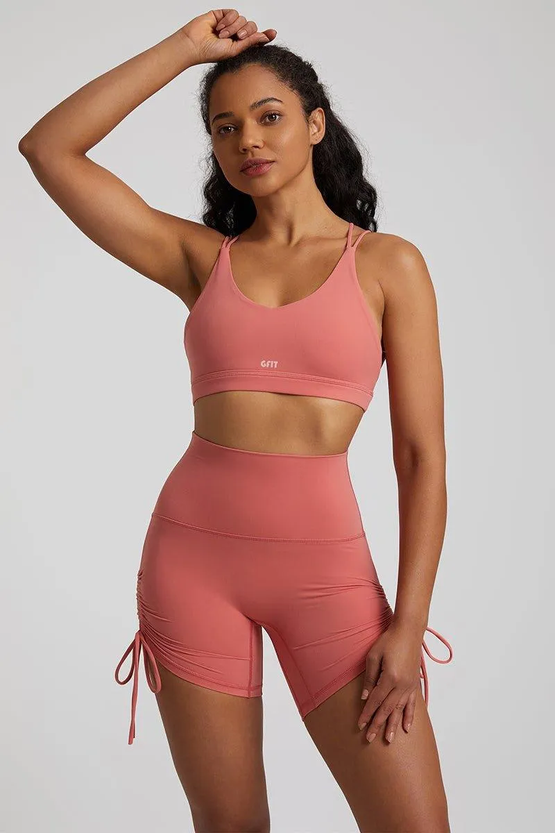 Women's GFIT 2.0 Drawstring Strap Shorts - Athletic Fit Sports Wear