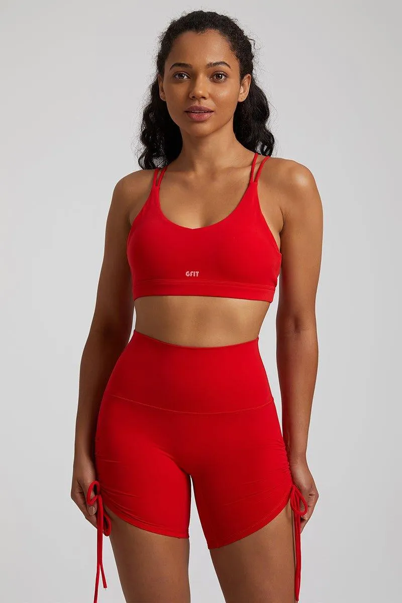Women's GFIT 2.0 Drawstring Strap Shorts - Athletic Fit Sports Wear